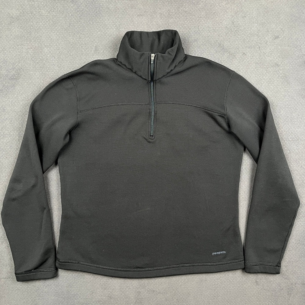 Vintage Patagonia Capilene EW Stretch Zip T Womens Small Black Base Layer 43610
